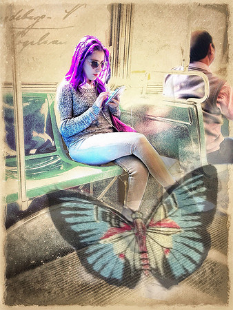 Girl with Butterfly